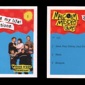 Malcolm in Middle Board Game - That's My Life Cards