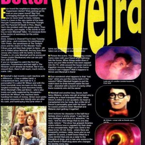 "Eerie, Indiana", Smash Hits (UK) magazine article, March 31,1993