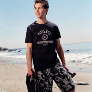 Justin Berfield at and around his Malibu beachside condo