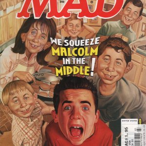 Malcolm in the Middle Cartoon - MAD Magazine Cover by Roberto Parada
