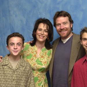 Frankie, Jane, Bryan and Justin at 2001 Press Conference