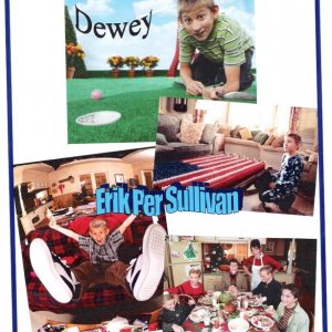 Autographed Erik Per Sullivan as Dewey card