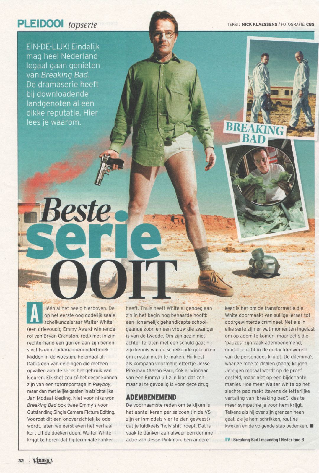 Dutch Veronica TV magazine, January 2011