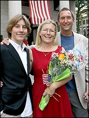 Erik Per Sullivan and his parents - Mom becomes US Citizen