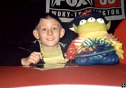Erik Per Sullivan at a signing session for WDKY-TV