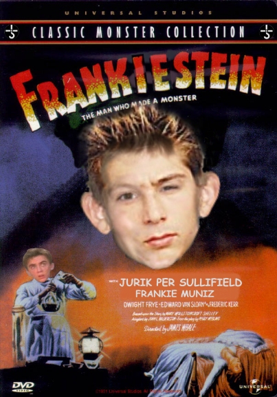 Frankenstein (1931) movie poster parody