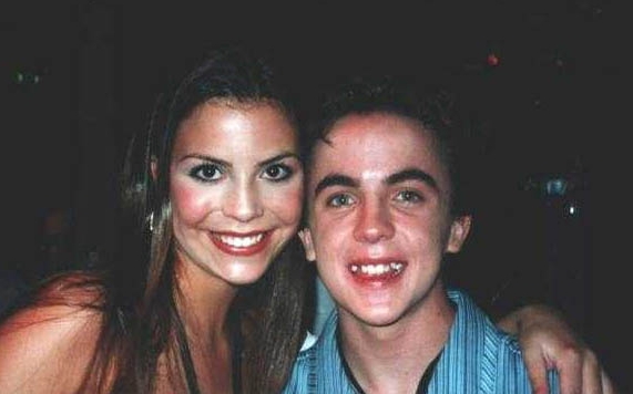 Frankie Muniz backstage at &quot;All That&quot; with Chelsea Brummet