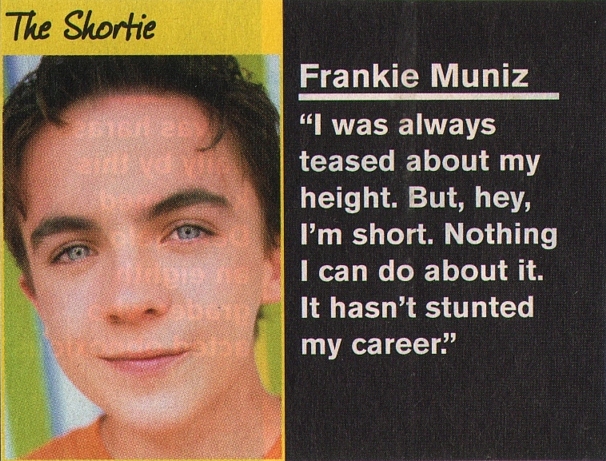 Frankie Muniz, unknown magazine, June 10, 2002