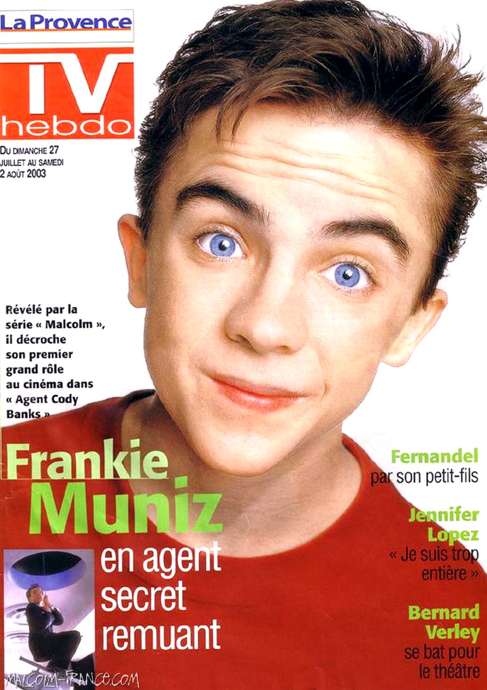 French &quot;TV Hebdo&quot; magazine, July 27, 2003