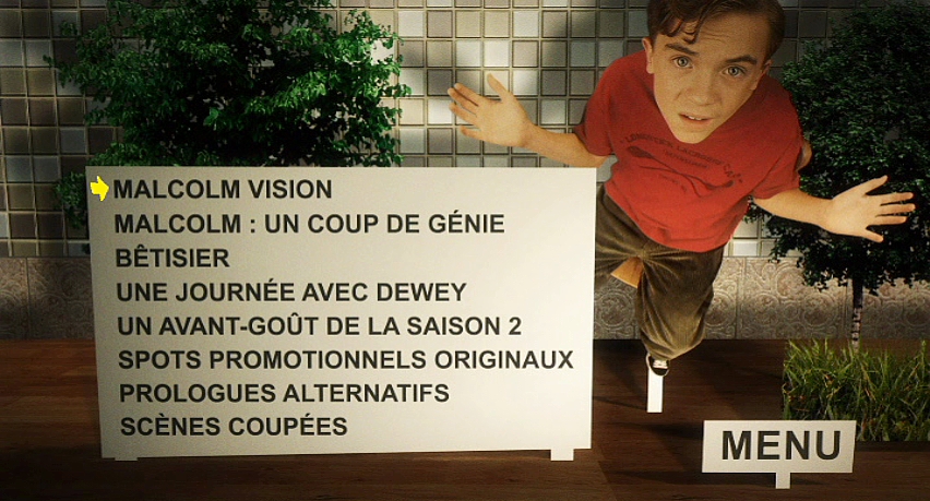 French Season 1 DVD menu