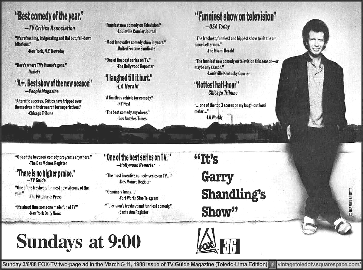 Garry Shandling, &quot;TV Guide&quot; magazine advertisement, March 5, 1988