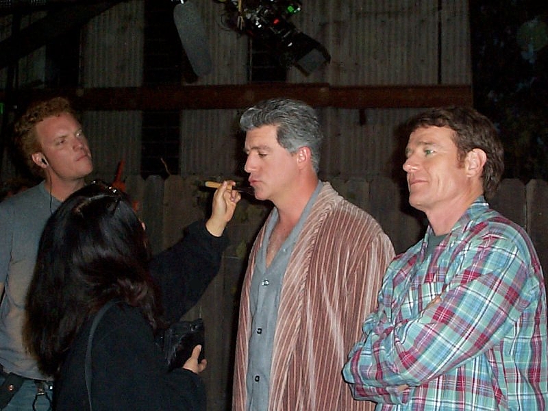 Gregory Jbara on the set of 'New Neighbours' (2.13)