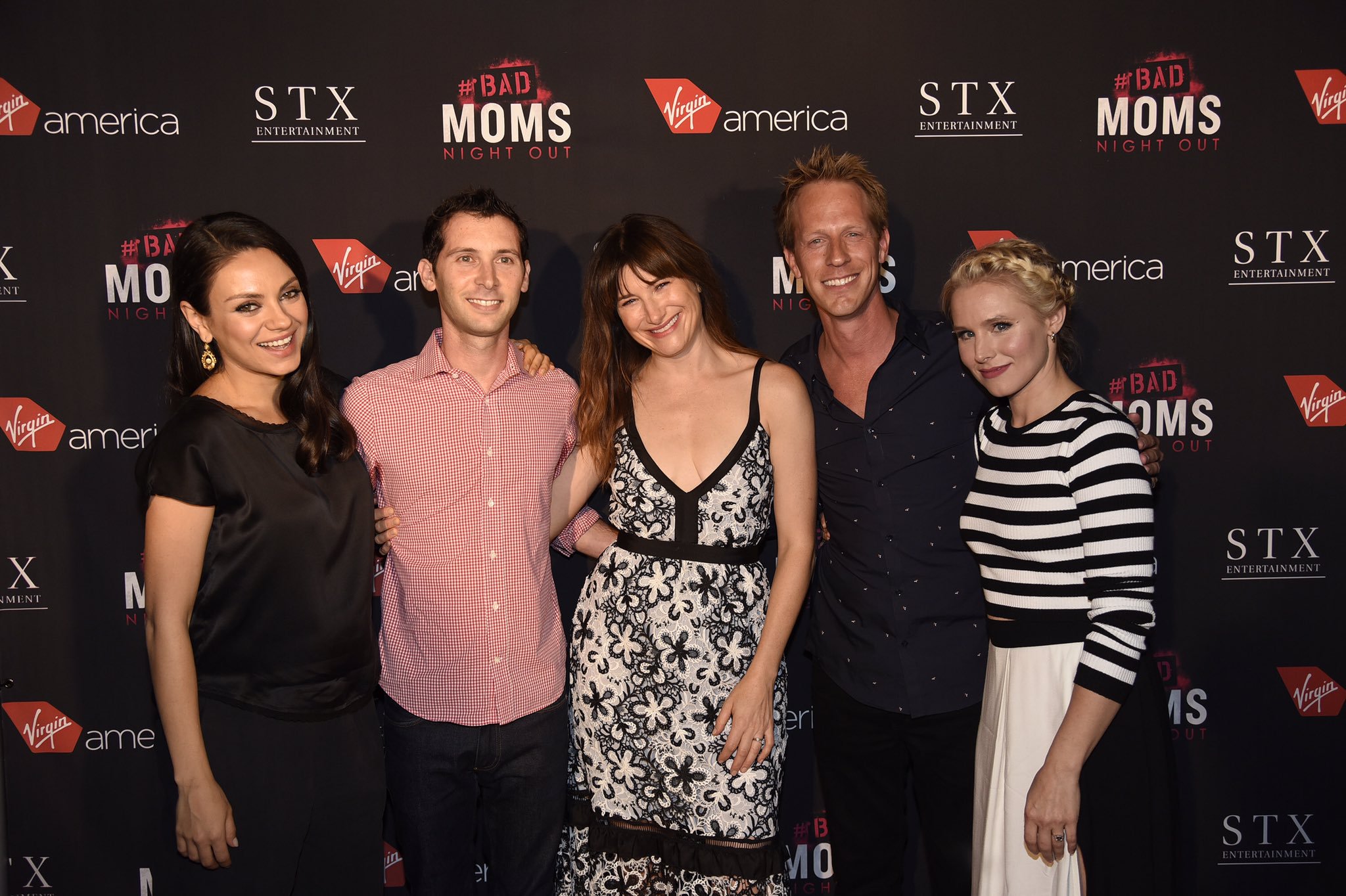 Justin Berfield and Jason Felts at the 'Bad Moms' movie premiere party