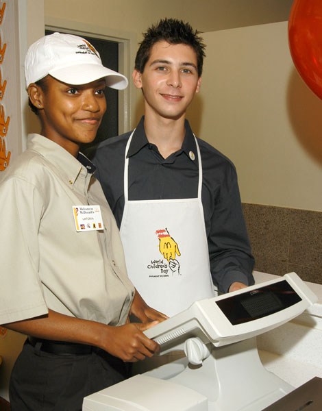 Justin Berfield at 2003 McDonald's World Children's Day