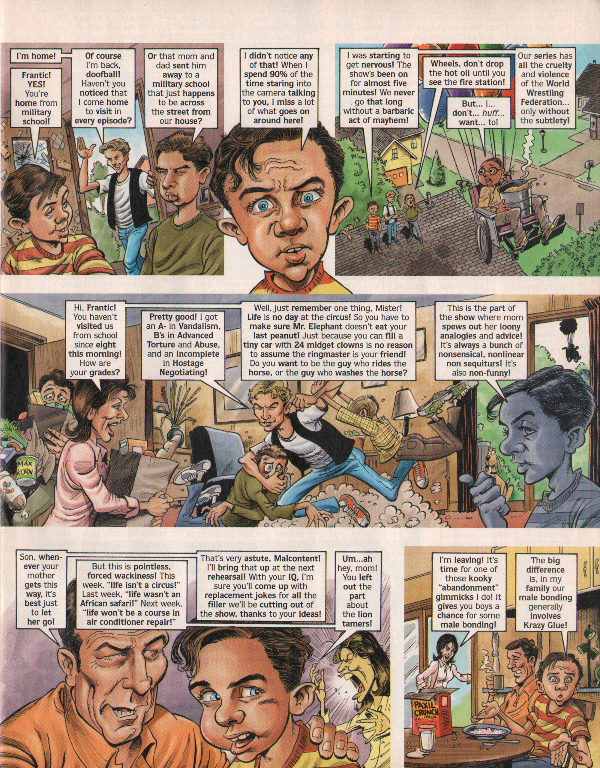 Malcolm in the Middle Cartoon - MAD Magazine Page 3