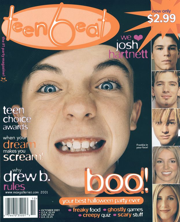 &quot;Teen Beat&quot; magazine, October 2001