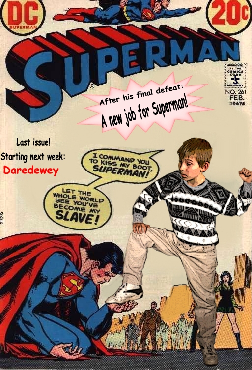 Superman comic strip parody