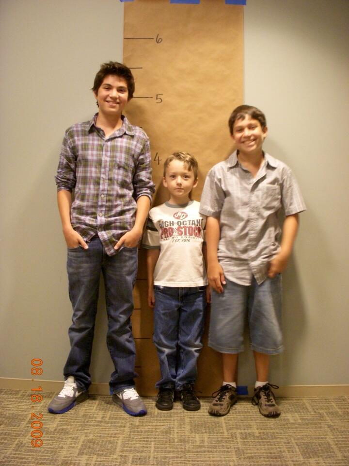 The boys on the set of 'Sons of Tucson', August 18, 2009