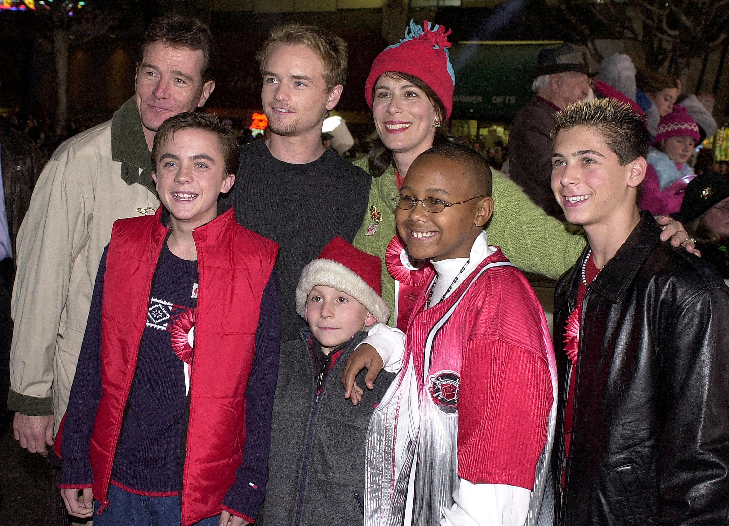 The Malcolm cast at the Hollywood Christmas Parade