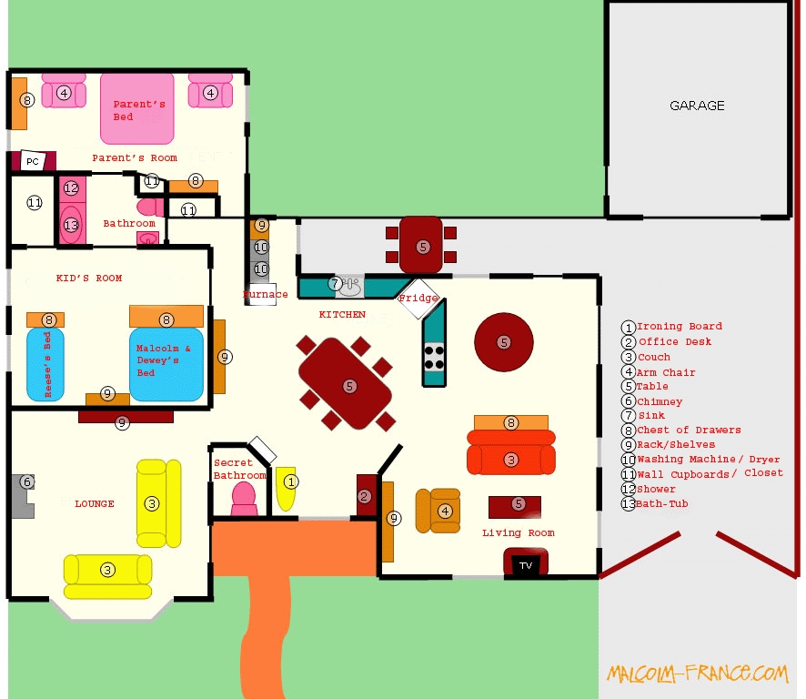 The Wilkerson house: floor plan