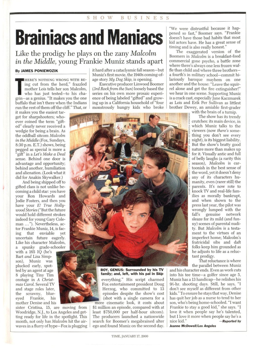 TIME Magazine, US-edition, January 17, 2000