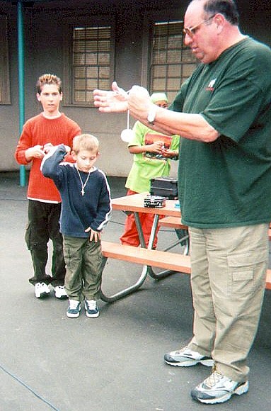 Yo-yo practice with the boys on the MITM schoolyard set